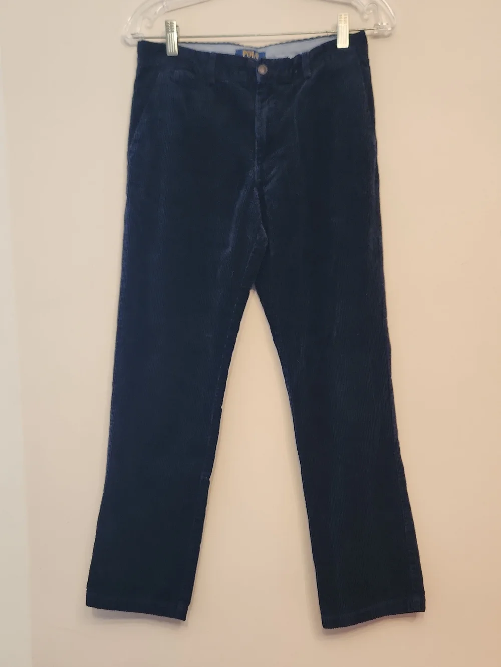 Polo by Ralph Lauren Dark Navy Corduroy Boy's Trousers Size 16 Youth